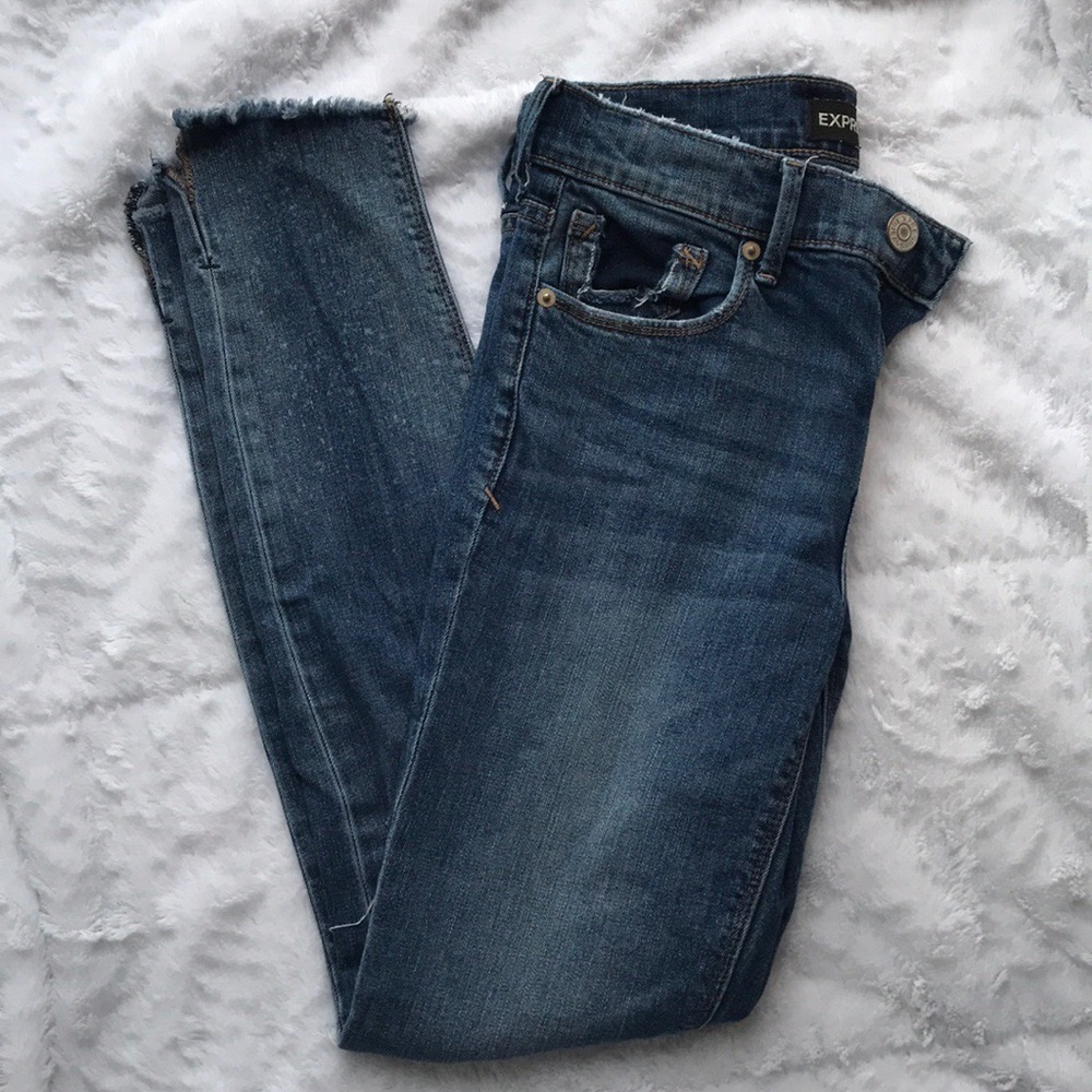 Express Ankle Legging Jeans Mid Rise 2R